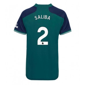 Arsenal William Saliba #2 Tredje Tröja Dam 2023-24 Kortärmad